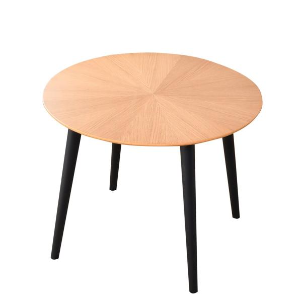 ニトリ（NITORI） 美しい木目が特徴の円形テーブル (幅90cm 木目