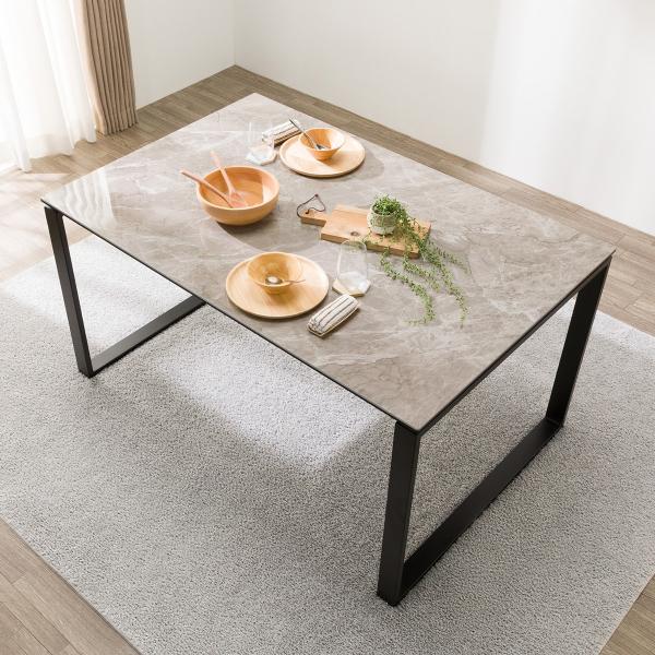 ニトリ（NITORI） セラミックダイニングテーブル(セーラル135/90 BE/BK