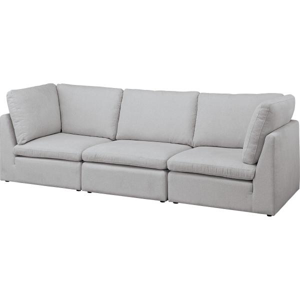 ニトリ（NITORI） 布張りワイド3人掛けソファ(SD11 LGY) : ニトリ