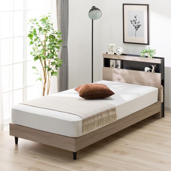 ニトリ（NITORI） シングル 棚付きすのこベッドフレーム(NS-005 LEG