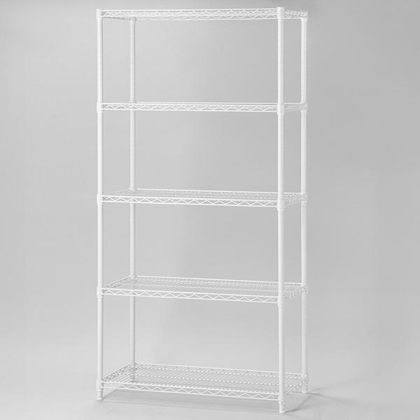 ニトリ（NITORI） スチールラック(KJ25 幅90cm 5段 ホワイト) : ニトリ