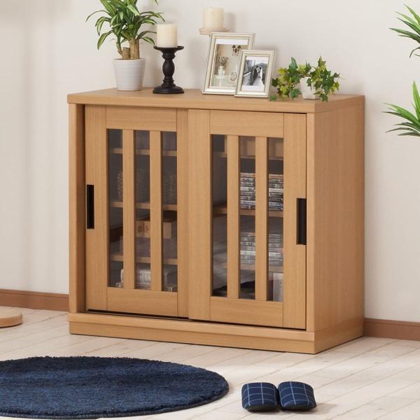 ニトリ（NITORI） サイドボード(アカツキ 90 NA) キャビネット ミドル