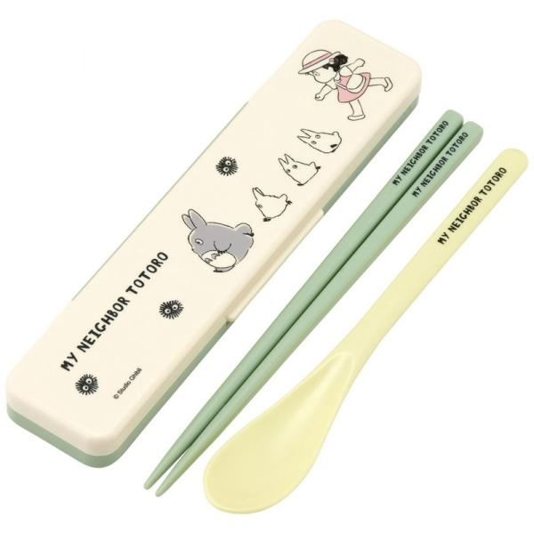 となりのトトロ (行進) 箸スプーンセット 食洗器対応 抗菌 カトラリー