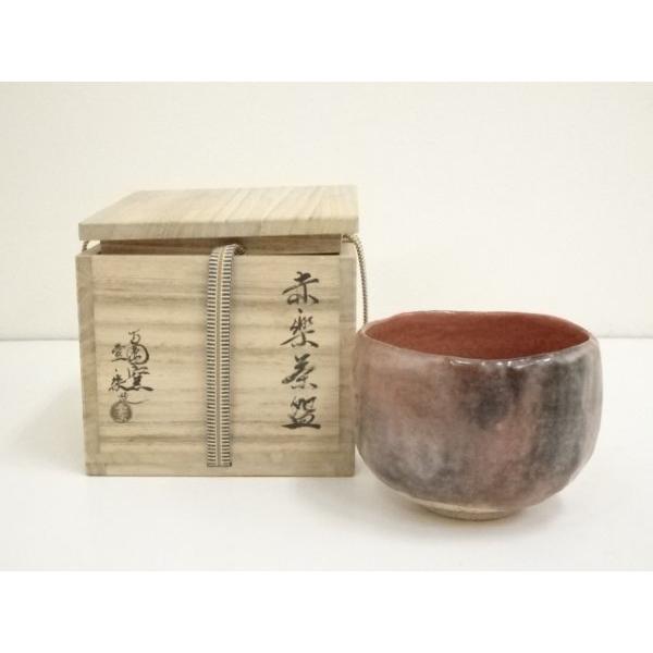 ys6942544; 宗sou 方円窯 西村壹楽造 赤楽茶碗（共箱）【道】 : お