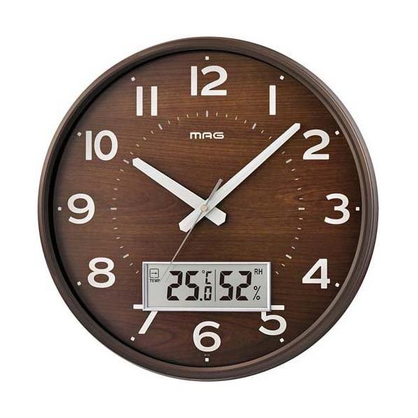 マグ デジアナ電波掛時計 ゴーフル ブラウン W-776 BR-Z ( 1個