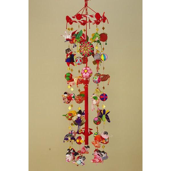 柳川さげもん美草 初雛のつるし飾り正式型 極上 正絹51さげ飾り : 柳川