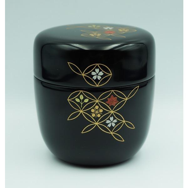 茶道具 棗 中棗 継ぎ七宝蒔絵 黒川和禅 桐箱 : 新古茶道具 さかい