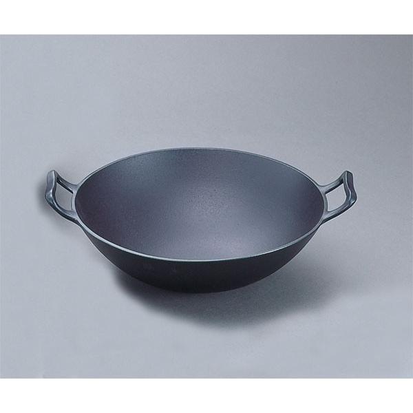 岩鋳（IWACHU） 南部鉄器鉄鍋 中華鍋深型（中） 日本製 21052