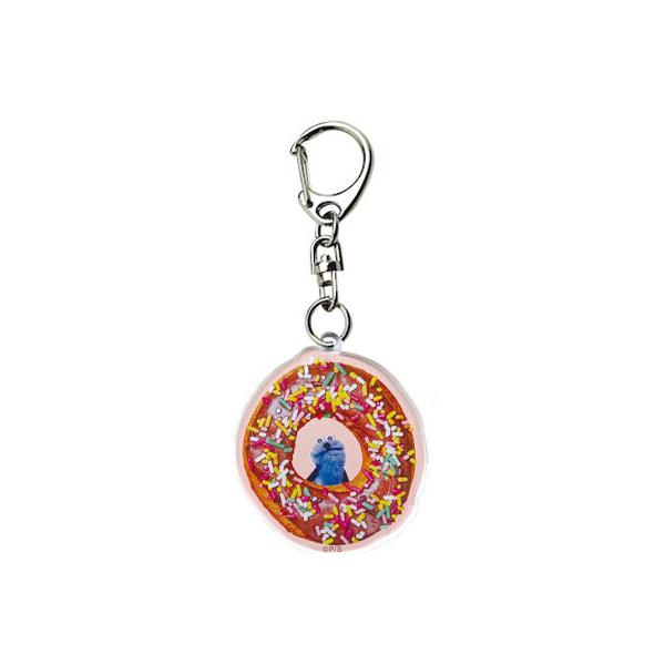 パペットスンスン アクリルキーホルダー ドーナツ ナスカン付 カラフル