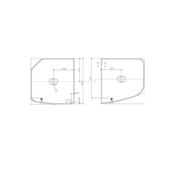 TOTO [AFEKK81129WR2]TOTO 風呂ふた ST2枚風呂蓋R 把手付〈EKK81129WR2
