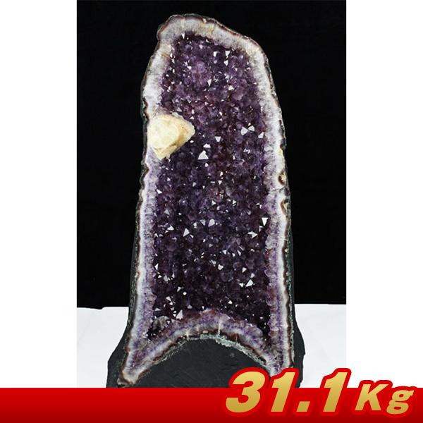 31.1Kg ブラジル産 カルサイトアメジストドーム 同梱不可 t611-10058