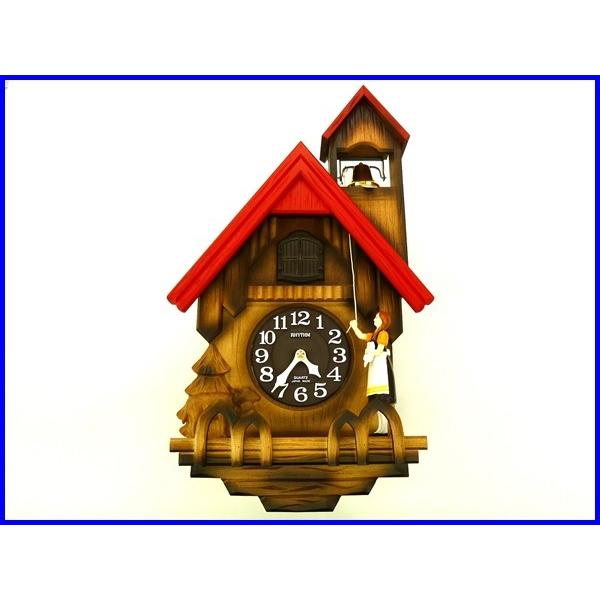 ☆新品正規品☆『RHYTHM 』リズム カッコーチロリアンR ハト掛け時計