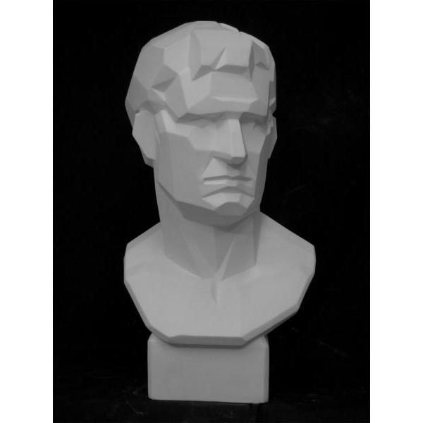 K−163 アグリッパ胸像（面取り） : 石膏像ドットコム - 通販