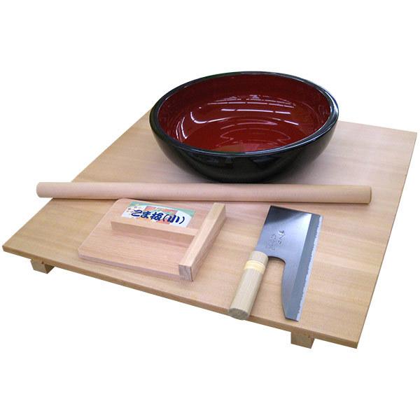 星野工業 即日出荷 そば打ち5点セット のし板 めん棒 こね鉢 めん切