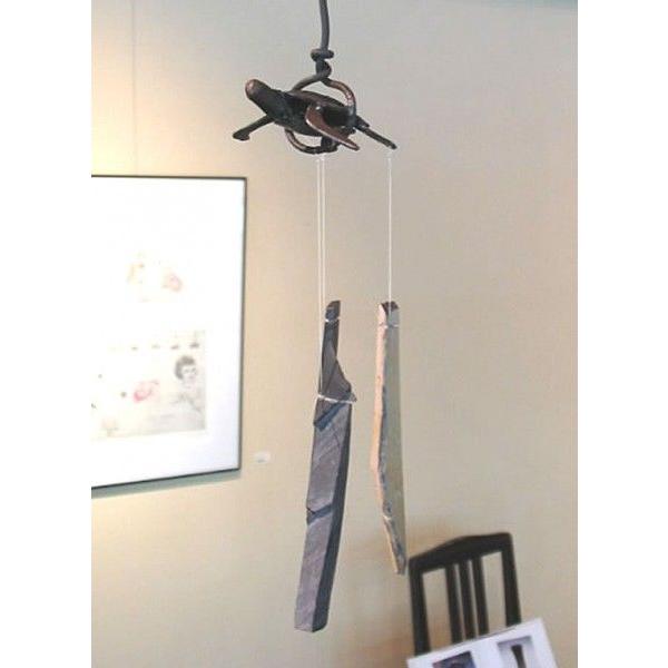 手作りサヌカイト風鈴 亀（吊りタイプ） : サヌカイト特約販売店扇誉亭