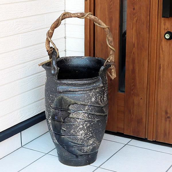 傘立て 陶器 おしゃれ 信楽焼 かさたて 和風 傘入れ モダン 玄関 新築