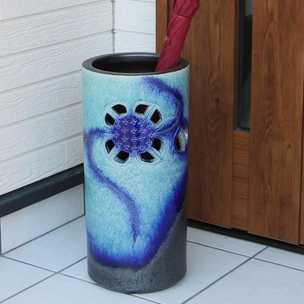 傘立て 陶器 おしゃれ 信楽焼 かさたて 和風 傘入れ モダン 玄関 新築