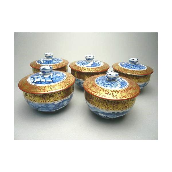 京焼 清水焼 金襴青華山水汲出碗 五座五重 : 松韻堂 Yahoo!店 - 通販