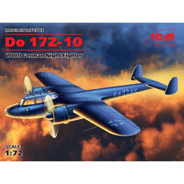 ICM ICM 1/72 ICM72303 ドイツ空軍 ドルニエ Do17Z-10 夜間戦闘機 : し