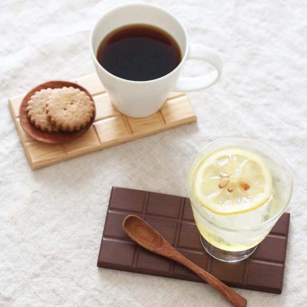 木製 コースター 銘々皿 茶托 板チョコ トレー 和菓子皿 取り皿 ケーキ
