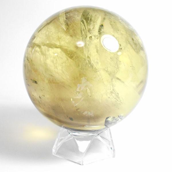 シトリン(天然)黄色水晶 丸玉 100mm 台座付き 天然石 パーワーストーン