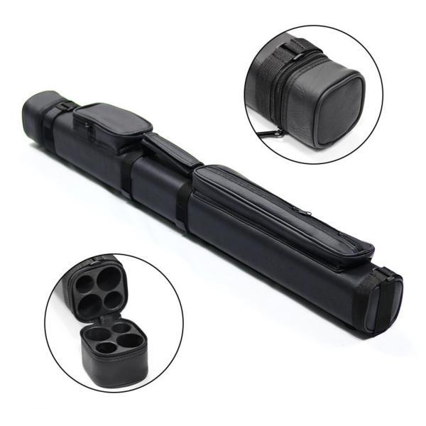 ビリヤードキューケース 2バット×2シャフト PUレザー プールキュー