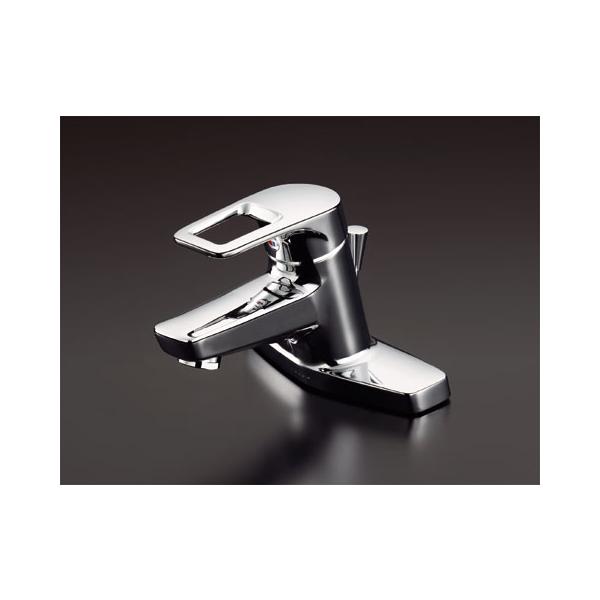 TOTO 台付シングル混合水栓(エコシングル、ワンプッシュ) TLHG30ES (水