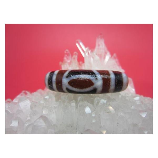 チベット風化三色天珠 鳳眼天珠 牛角 馬蹄痕 一点物 : 天然石のお店Sun