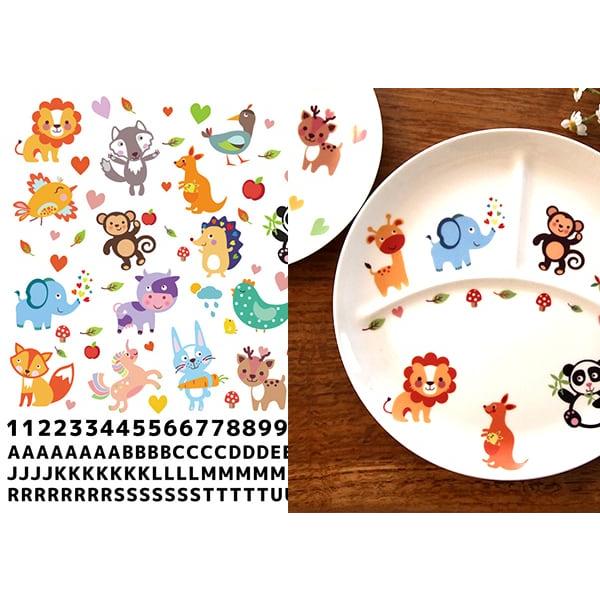 ポーセラーツ 転写紙 【白磁用】動物園転写紙 zoo A3サイズ