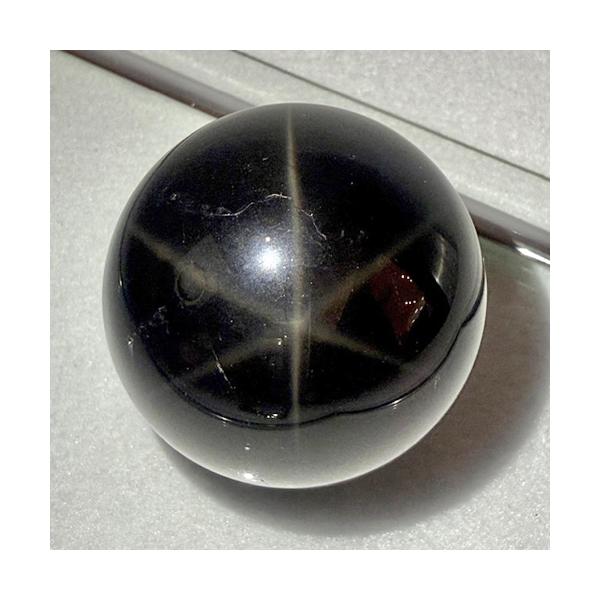 モリオン 黒水晶 丸玉 スフィア スターモリオン 約42ミリ アクリル台