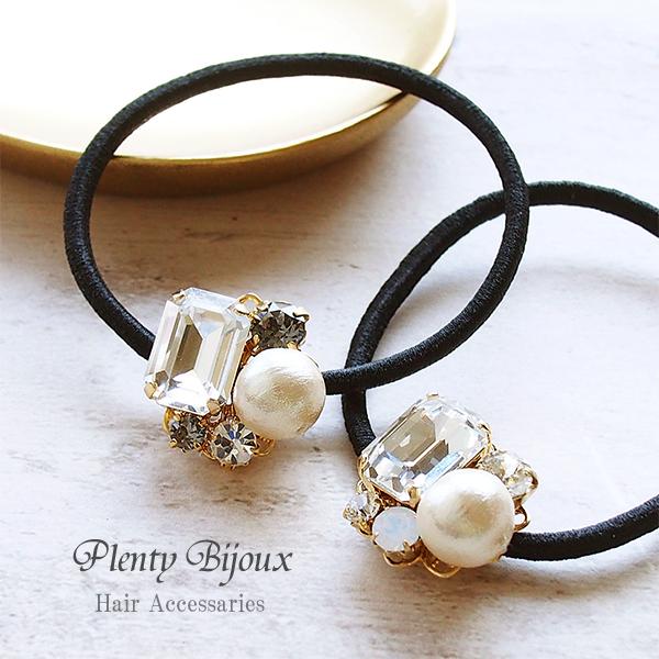 SWAROVSKI（スワロフスキー） ヘアゴム おしゃれ スクエア型