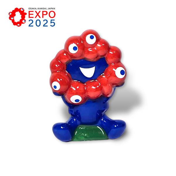 EXPO2025 H ミャクミャク 陶器マスコット 座り 大阪・関西万博 人形