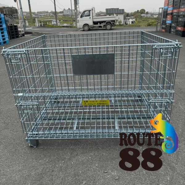 中古 鉄製メッシュパレット③ W800✖️D600✖️H500 網目50mm 中古鉄製