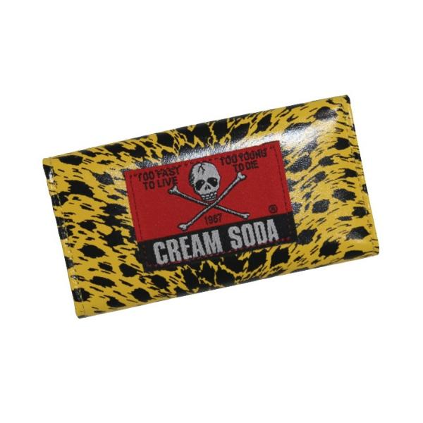 クリームソーダ（CREAM SODA） CS キーケースヒョウ柄YELLOW CREAM