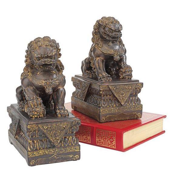 中国 狛犬セット彫像 彫刻/ 獅子 ライオン スフィンクス 阿形 吽形