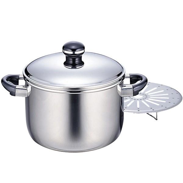 宮崎製作所 オブジェ シチューポット スチームプレート付 22cm OJ-7-1