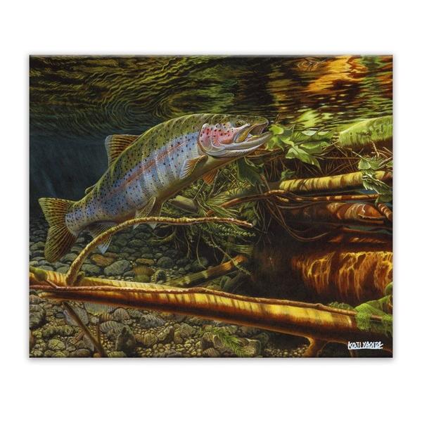 ファブリックパネル アートフレーム 釣り 魚 イラスト 壁掛け ウォール