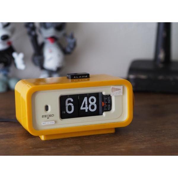 レトロポップ ドラム式時計 デジタルクロック 置き時計 パタパタ