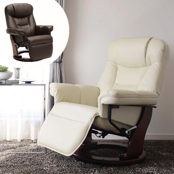 パーソナルチェア/リクライニングチェア 〔オットマン一体型〕 張地