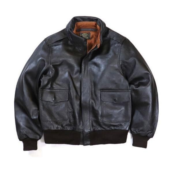 アメリカ軍A2 レザージャケットレプリカ ダークブラウン 38 代引不可