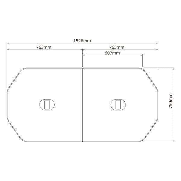 ノーリツ（NORITZ） 【KHHSH06】ノーリツ 取っ手付き断熱ふろふた (FD