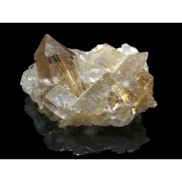 ルチルクォーツ原石 ブラジル産 鉱物 天然石 パワーストーン : 仏像と