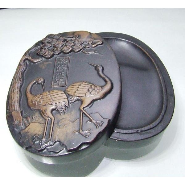 澄泥硯 5吋 松鶴延年硯 すずり : 書道用品 緑風店 - 通販 - Yahoo