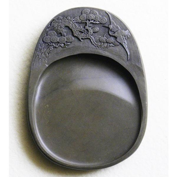 端渓硯 宋坑 5吋 松鶴延年硯 すずり : 書道用品 緑風店 - 通販 - Yahoo