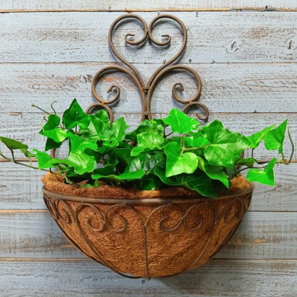 ガーデニング 雑貨 ハンギングバスケット アイアン 吊り下げ 壁掛け