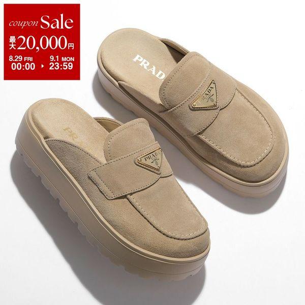 PRADA（プラダ） ミュール 1XZ778 054 レディース スエード フラット