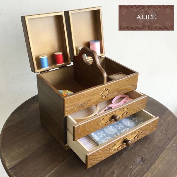 ウッドギャラリー樹 ソーイングボックス 裁縫箱 ソーイングセット 木製