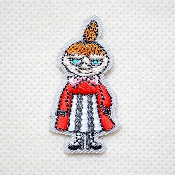 ムーミン ワッペン リトルミイ アイロン おしゃれ 刺繍 ミニ 立ち姿