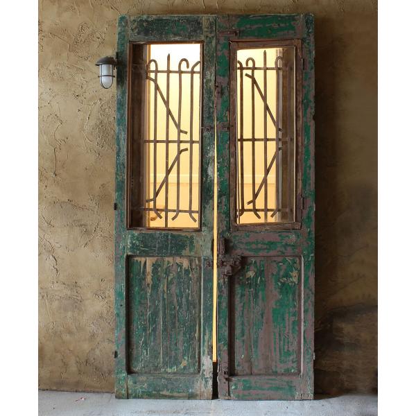 ドア アイアン 親子ドア ダブルドア アンティーク イギリス ビンテージ