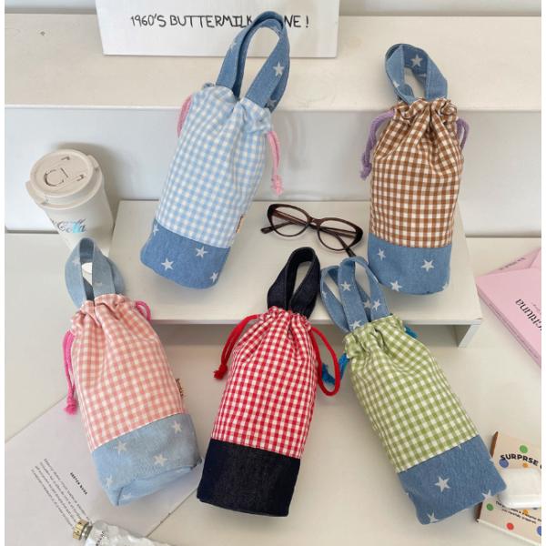 ボトルバッグ 縦型トートバッグ 水筒ケース ボトルカバー 撥水